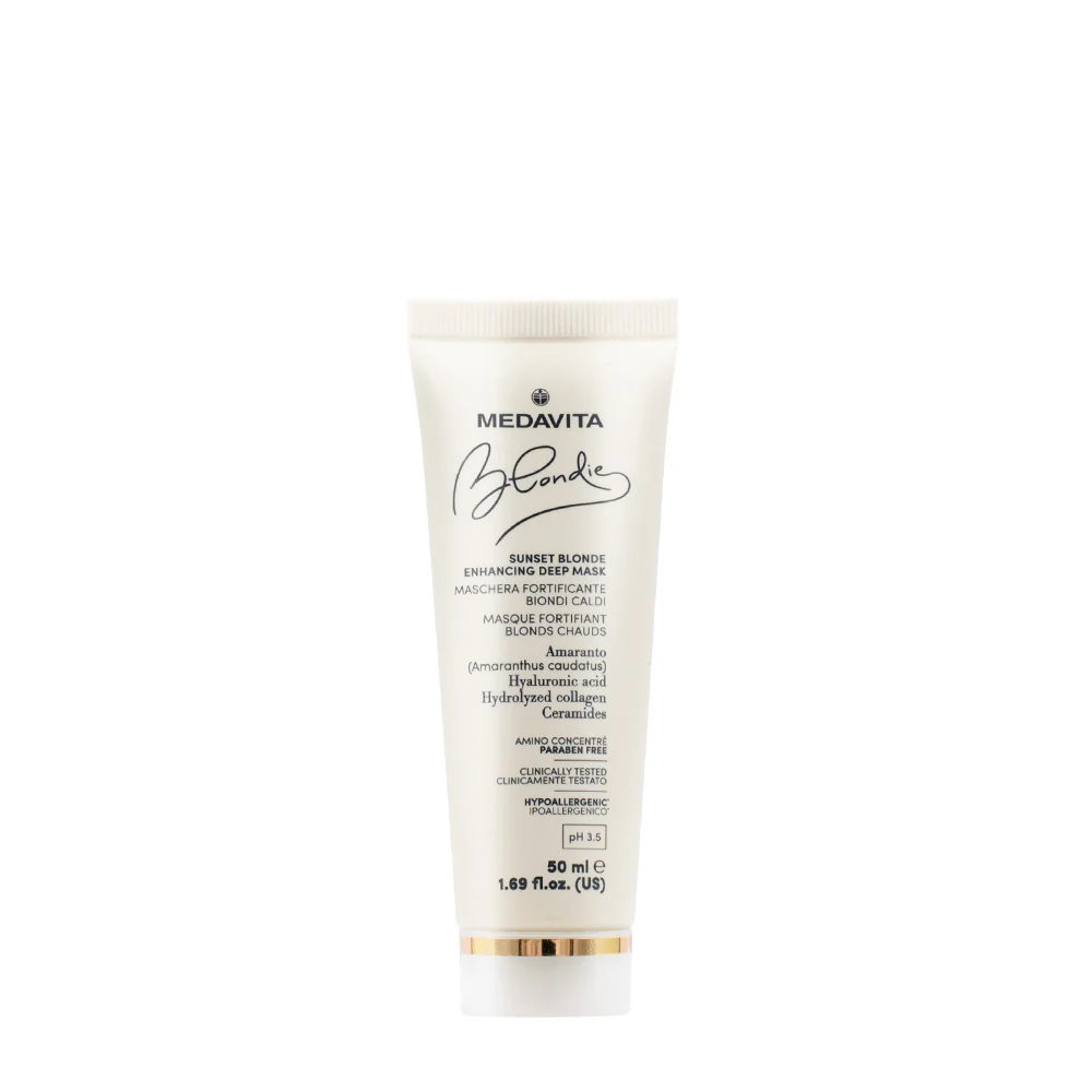 Medavita Blondie Sunset Blonde Enhancing Deep Mask 50ml - maschera riflessante biondi caldi