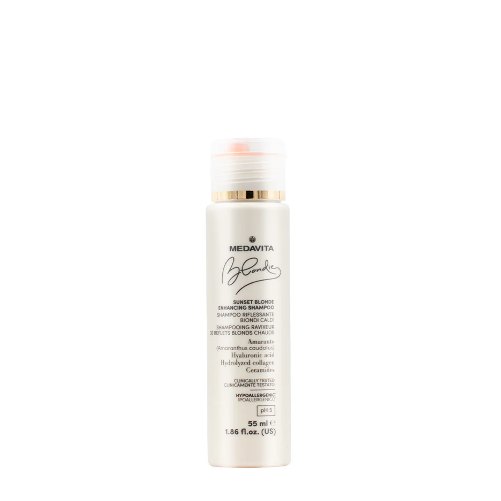 Medavita Blondie Sunset Blonde Enhancing Shampoo 55ml - shampoo riflessante biondi caldi