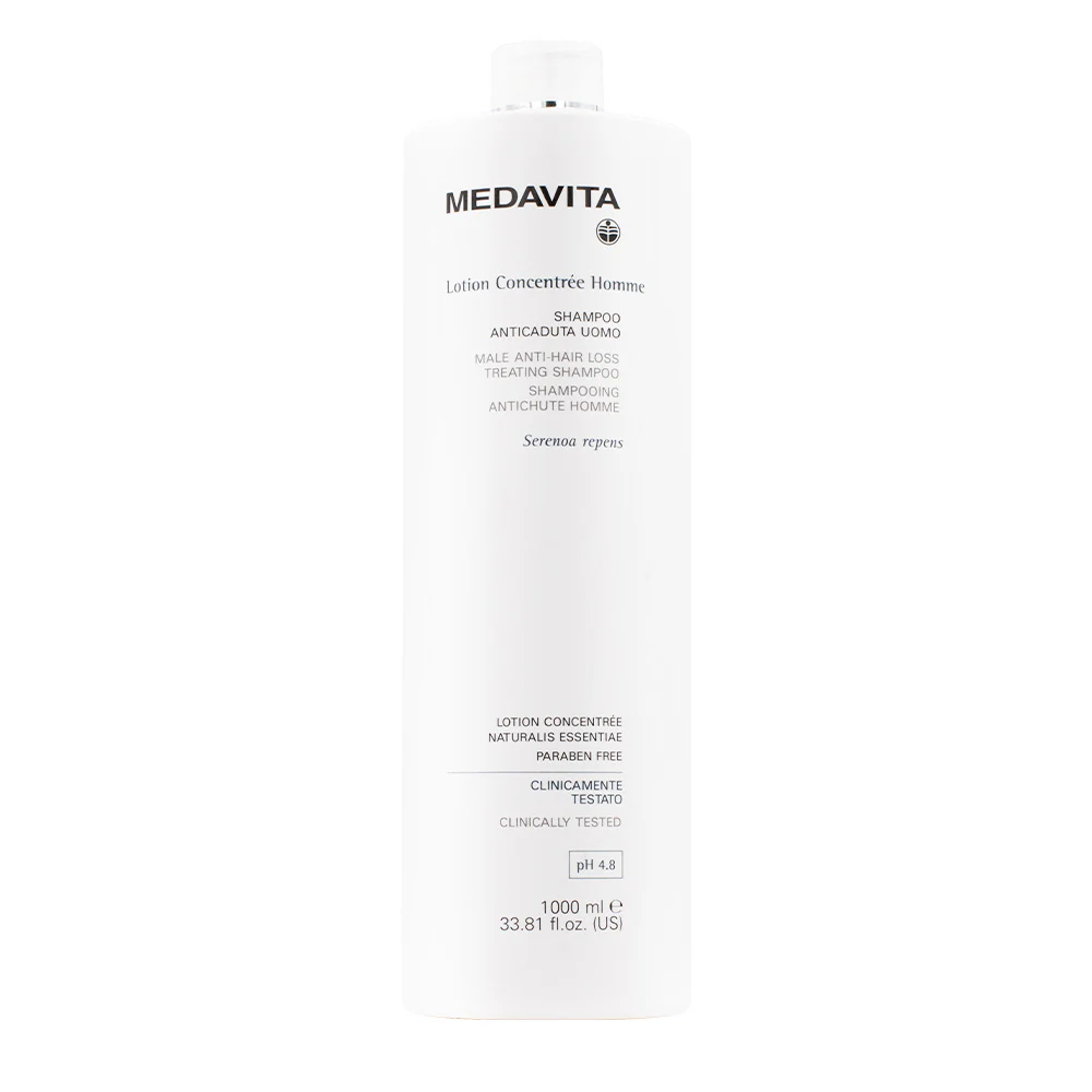 Medavita Cute Lotion Concentrée Homme Anti Hair Loss Treating Shampoo 1000ml - shampoo anticaduta uomo pH 4.8