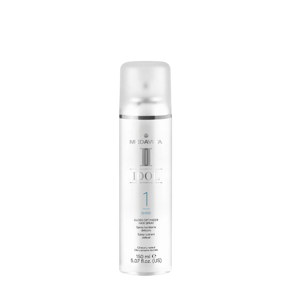 Medavita Idol Shine Gloss Optimizer Hair Spray 150ml - spray lucidante delicato