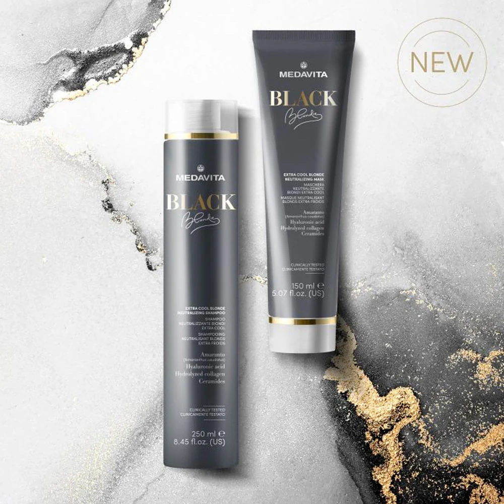 Medavita lunghezze Blondie Black Extra Cool Blonde Neutralizing Shampoo 250ml - shampoo neutralizzante biondi extra cool - Image 2