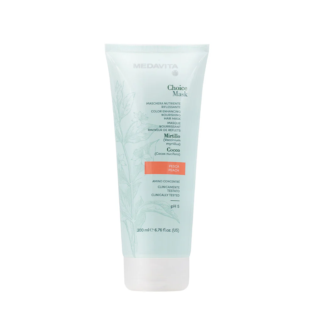 Medavita Lunghezze Choice Mask Peach 200ml - maschera nutriente riflessante pesca