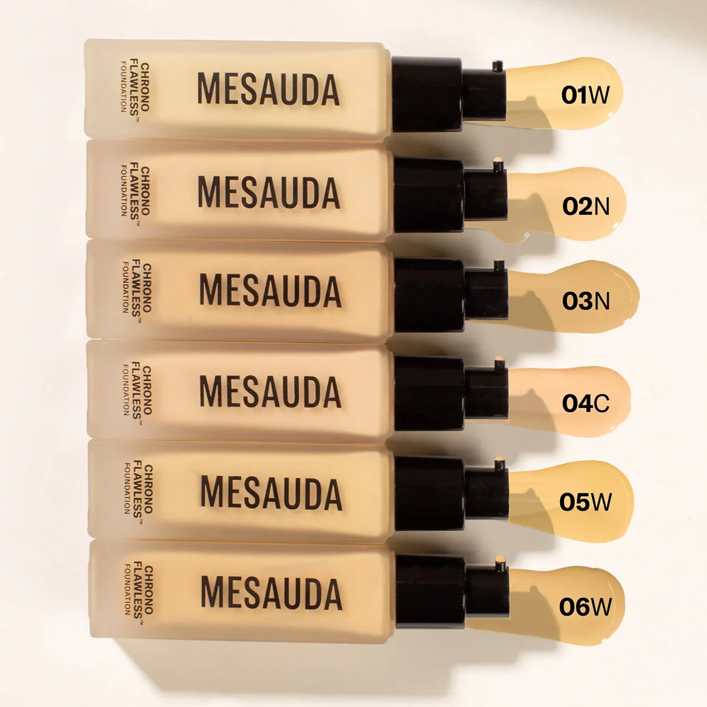 Mesauda Beauty Chrono Flawless Foundation 02N 30ml - fondotinta fluido a lunga tenuta - Image 2