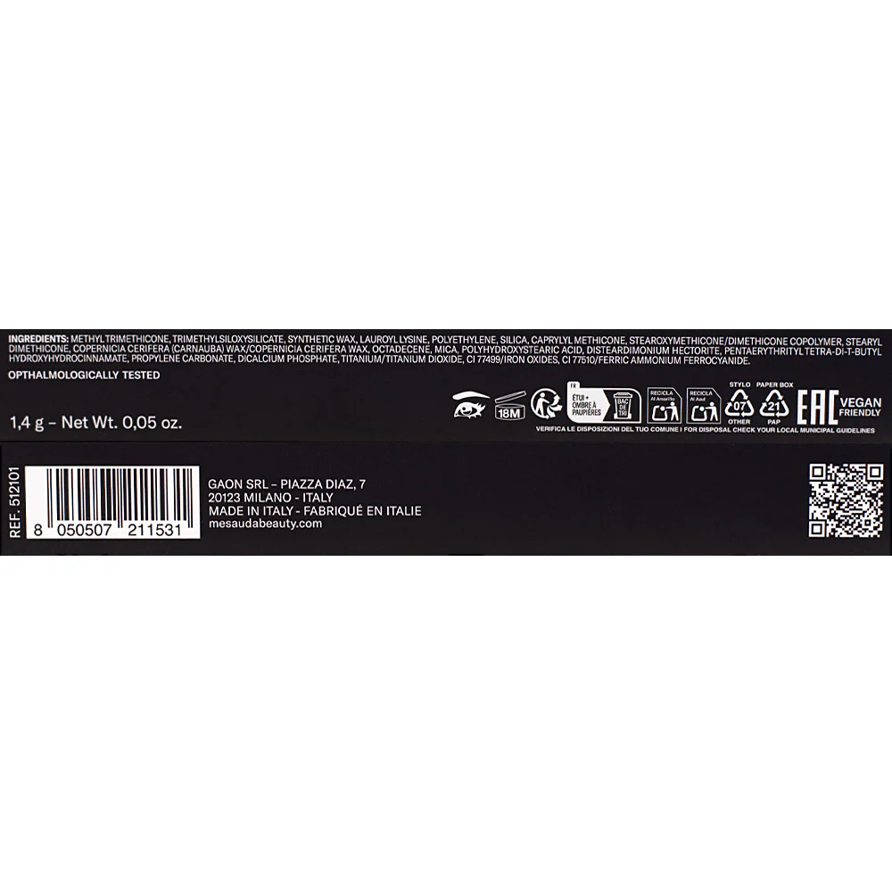 Mesauda Beauty Drawmatic Shadow Blackout 101 1.4gr - ombretto stylo multiuso - Image 7