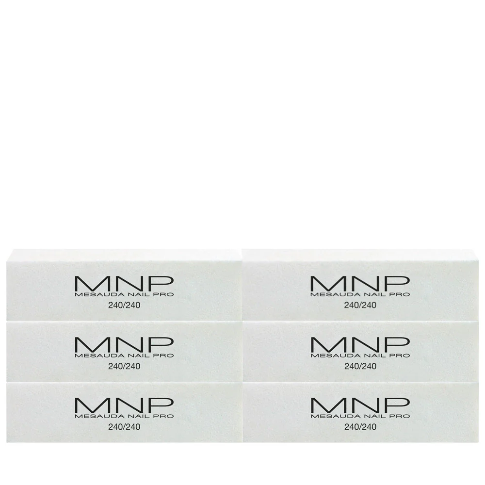 My Nail Pro MNP Blocco Abrasivo Buffer Grana 240/240 6pz - blocco abrasivo per manicure e pedicure
