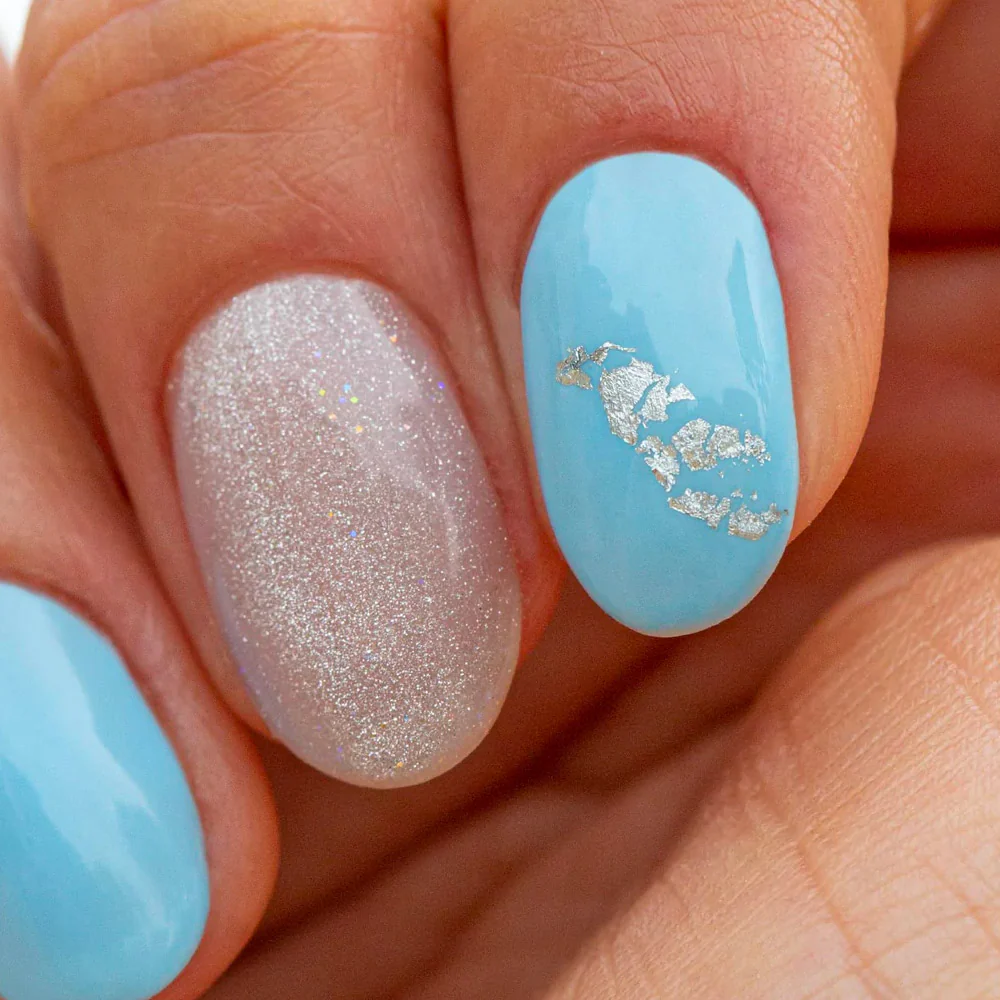 My Nail Pro Crumpled Foil Silver 0,3 gr - foil metallici per nail art - Image 2