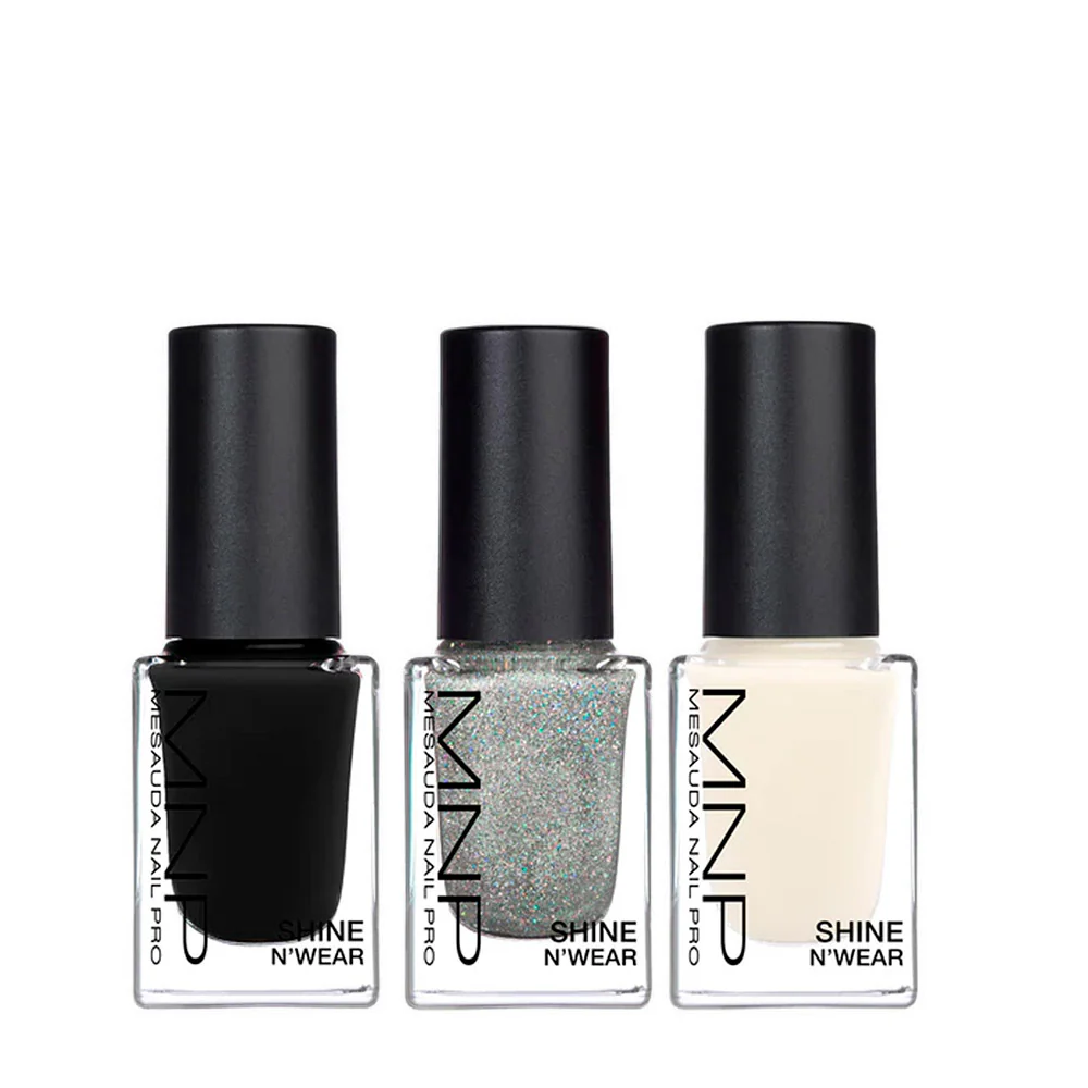 My Nail Pro MNP Shine N' Wear Glam Soirèè 3x10ml - cofanetto natalizio - Image 2