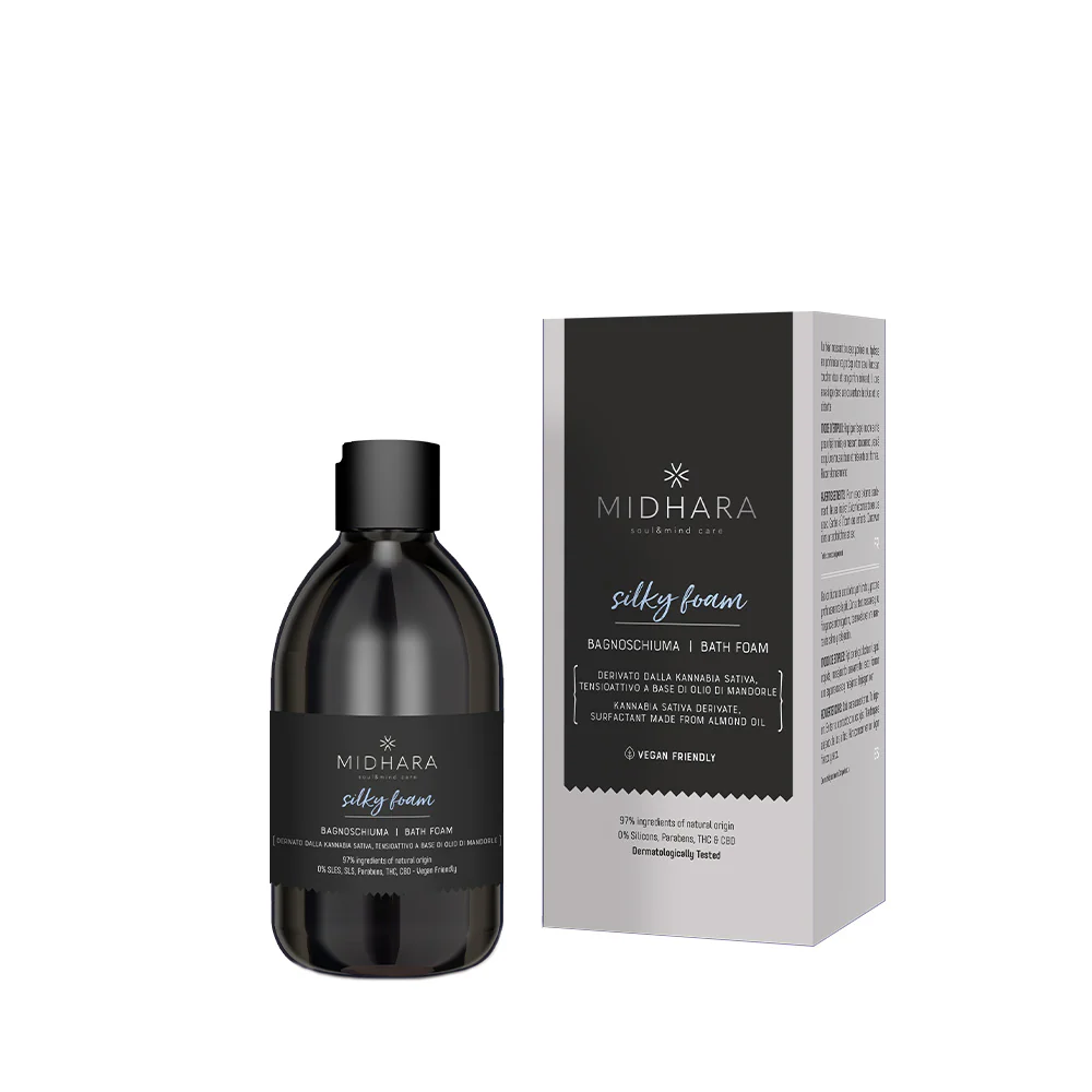 Midhara Body & Soul Silky Foam 300ml - bagnoschiuma delicato - Image 2