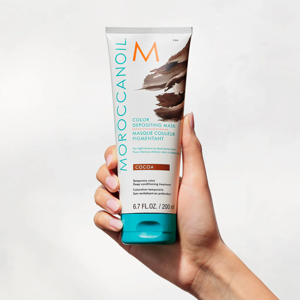 Moroccanoil Color Deposit Mask Cocoa 200ml - maschera colorata cacao - Image 4