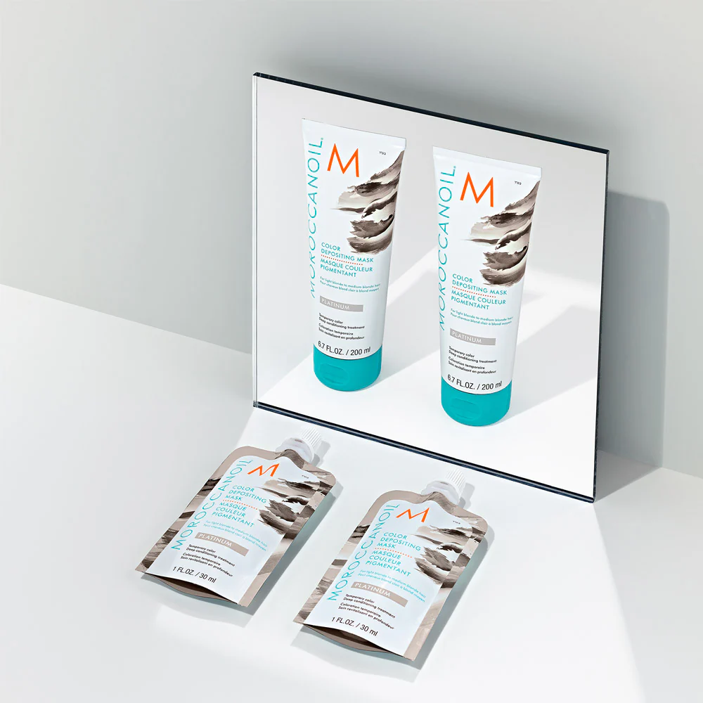 Moroccanoil Color Depositing Mask Platinum 30ml - maschera colorata platino - Image 5