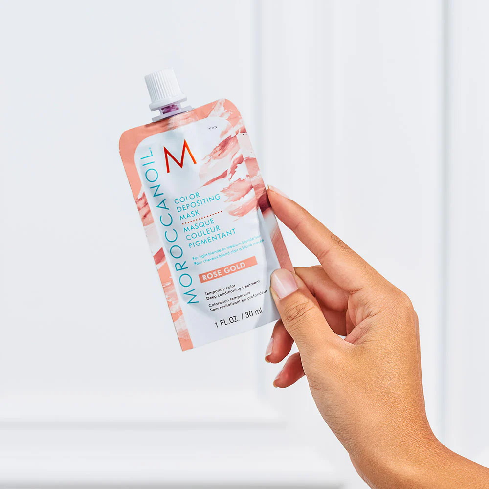 Moroccanoil Color Depositing Mask Rose Gold 30ml - maschera colorata oro rosa - Image 6