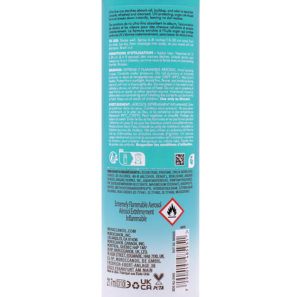 Moroccanoil Dry Shampoo Dark Tones  217ml - shampoo a secco capelli scuri - Image 3