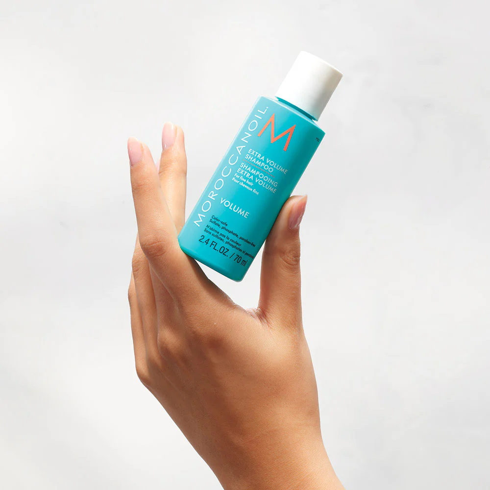 Moroccanoil Extra Volume Shampoo 70ml - shampoo volumizzante per capelli fini - Image 3