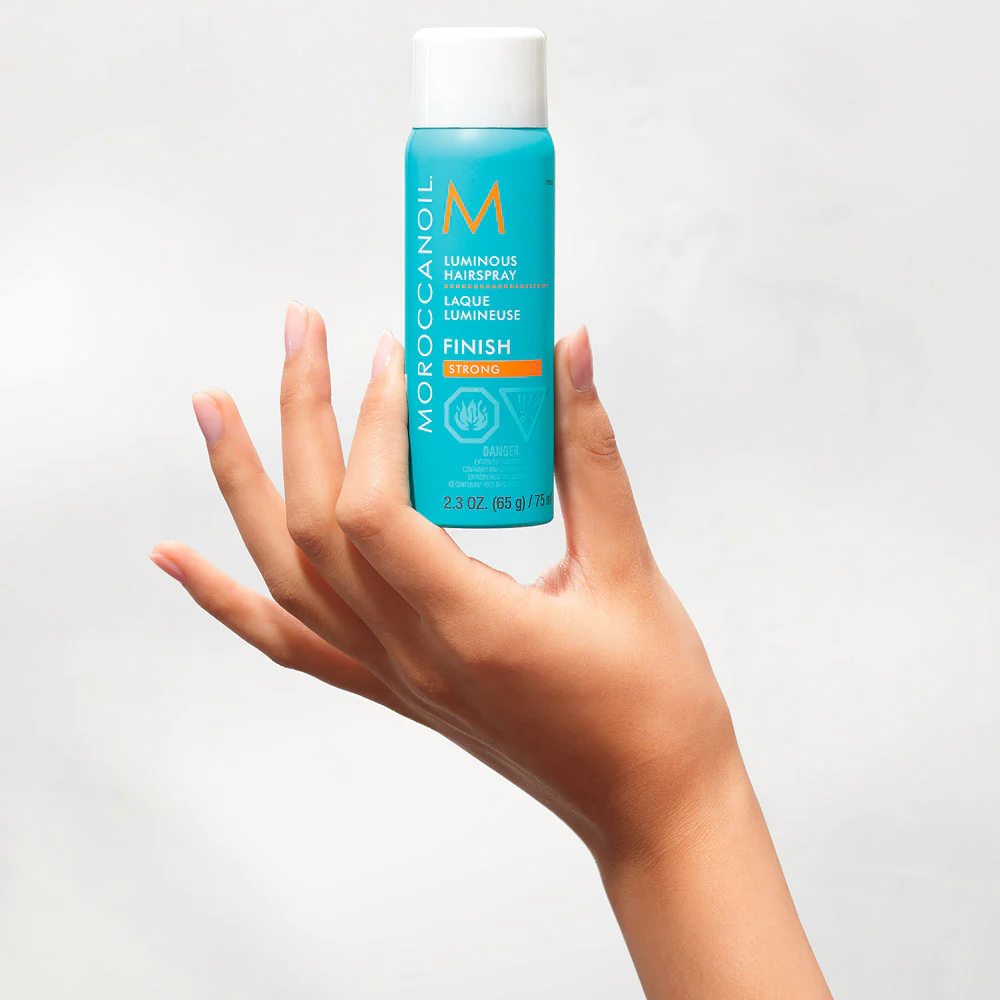 Moroccanoil Luminous Hairspray Finish Strong 75ml - lacca forte - Image 2