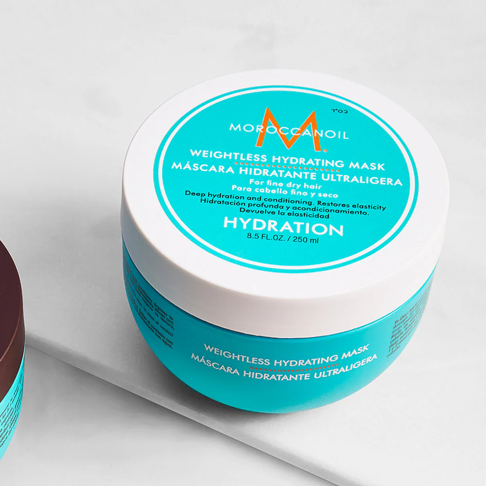 Moroccanoil Weightless Hydrating Mask 250ml - maschera idratante leggera capelli fini - Image 3