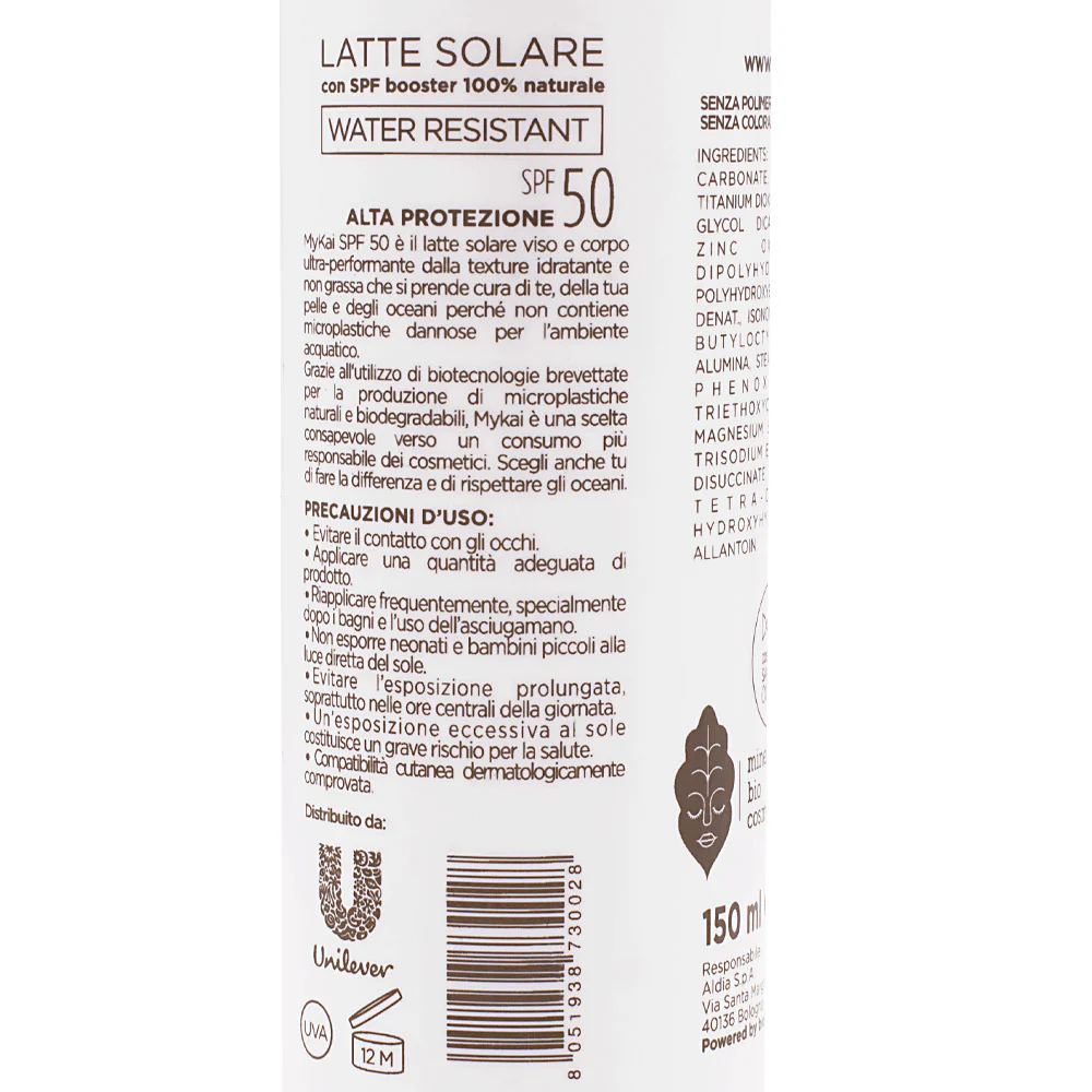 Mykai Latte Solare Alta Protezione SPF50, 150ml - Image 2