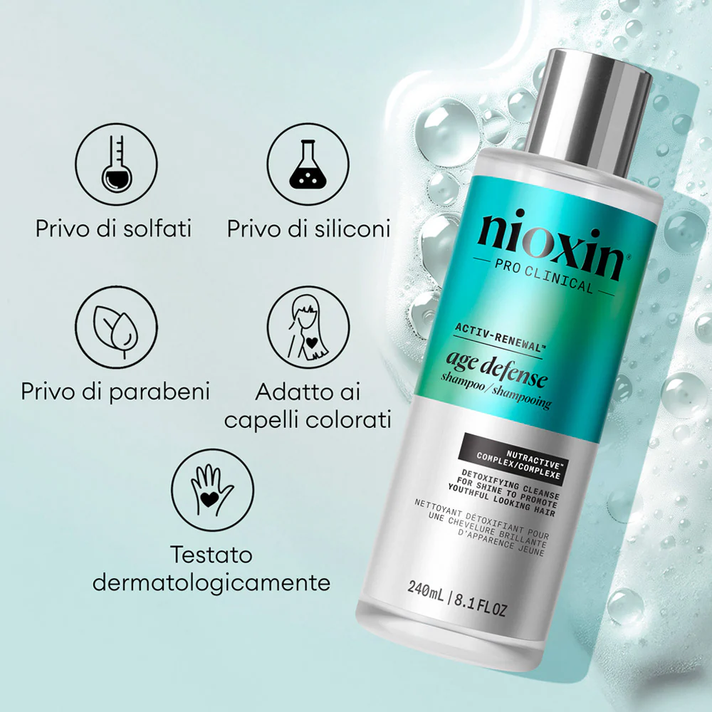 Nioxin Age Defense Shampoo 240ml - shampoo purificante - Image 6