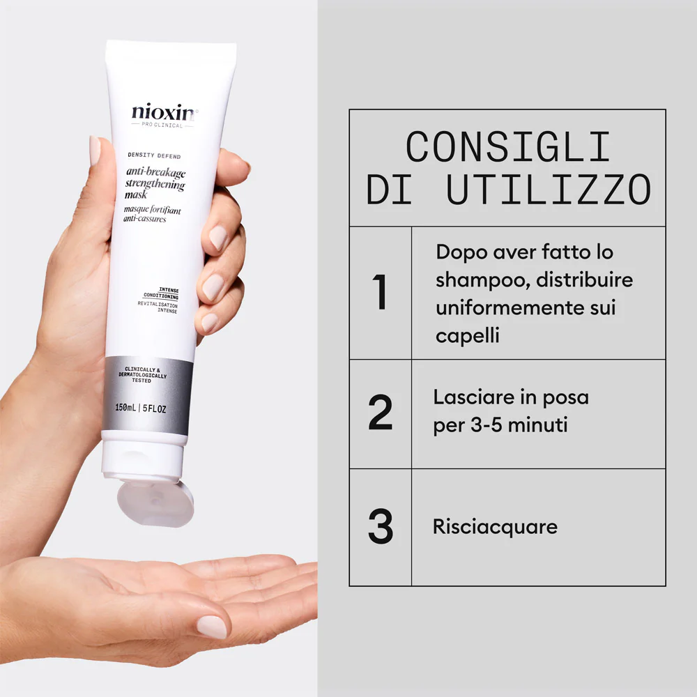 Nioxin Density Defend Anti-Breakage Mask 150ml - maschera rinforzante - Image 5