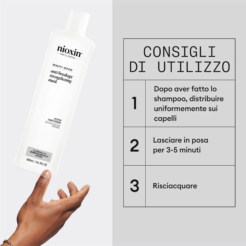 Nioxin Density Defend Anti-Breakage Mask 500ml - maschera rinforzante - Image 5
