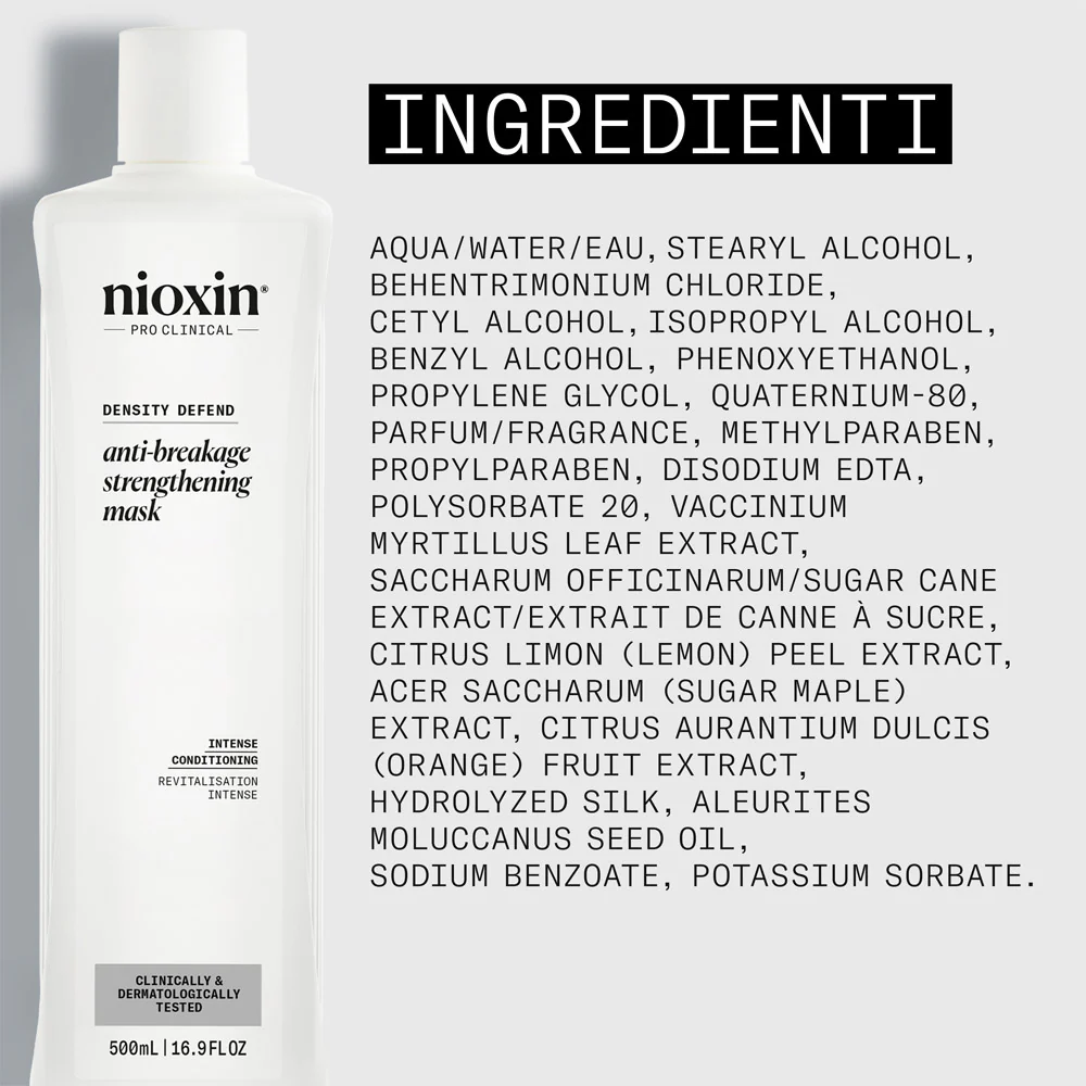 Nioxin Density Defend Anti-Breakage Mask 500ml - maschera rinforzante - Image 7