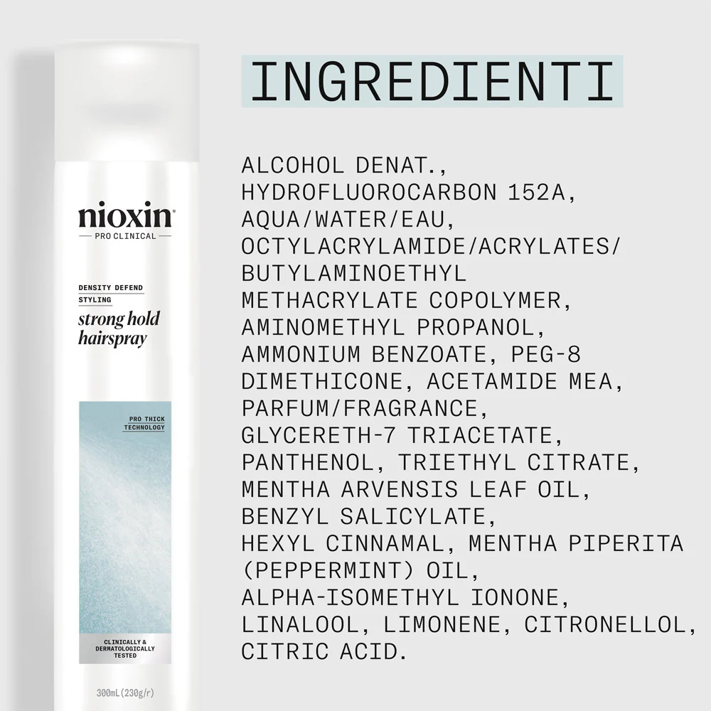 Nioxin Strong Hold Spray 300ml - lacca tenuta forte - Image 7