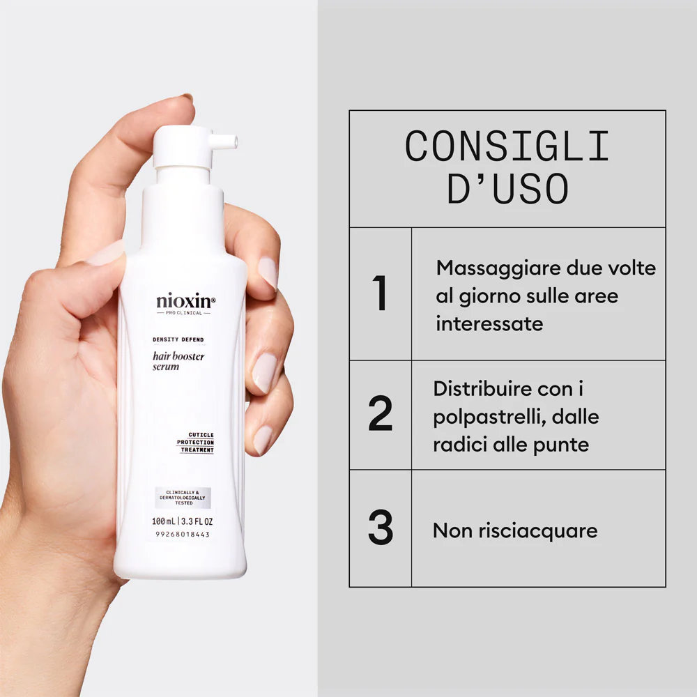 Nioxin Hair Booster Serum 100ml - siero idratante assottigliamento avanzato - Image 5