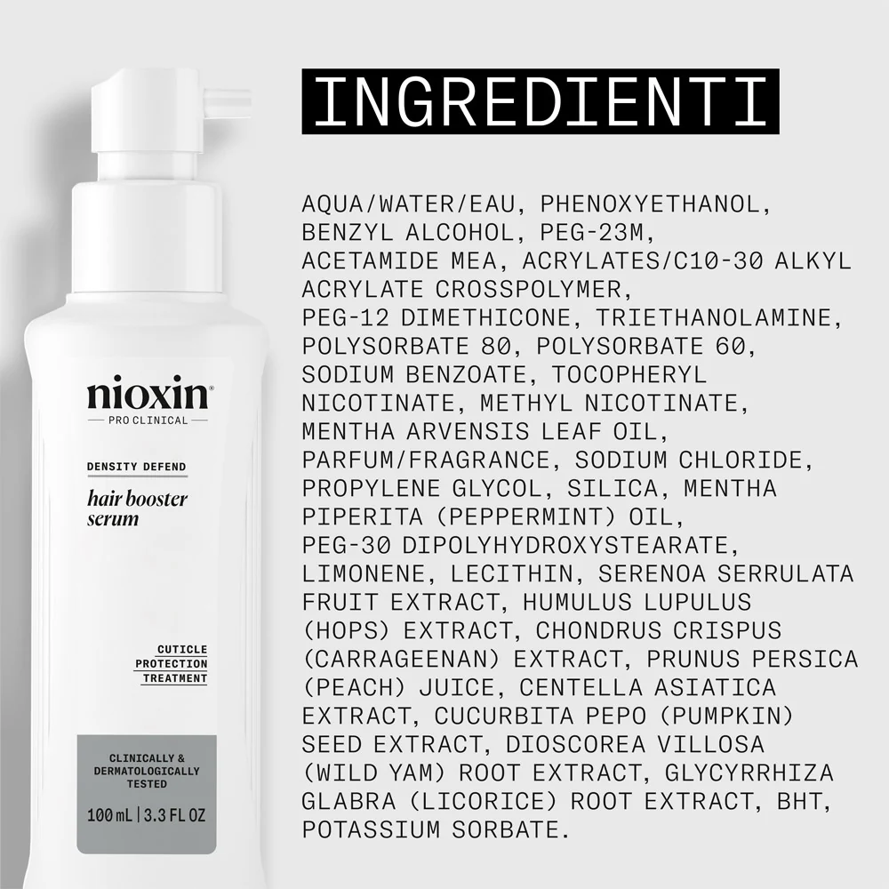 Nioxin Hair Booster Serum 100ml - siero idratante assottigliamento avanzato - Image 7