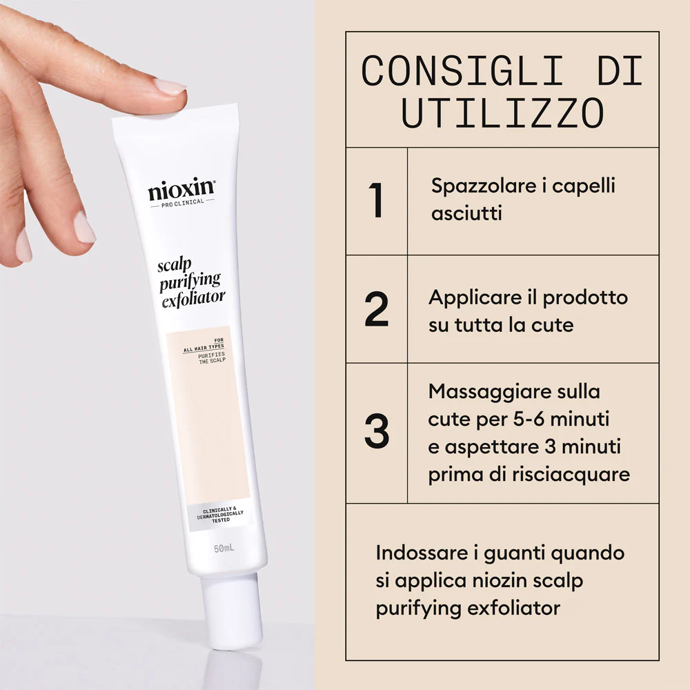 Nioxin Scalp Purifying Exfoliator 50ml - trattamento esfoliante - Image 5