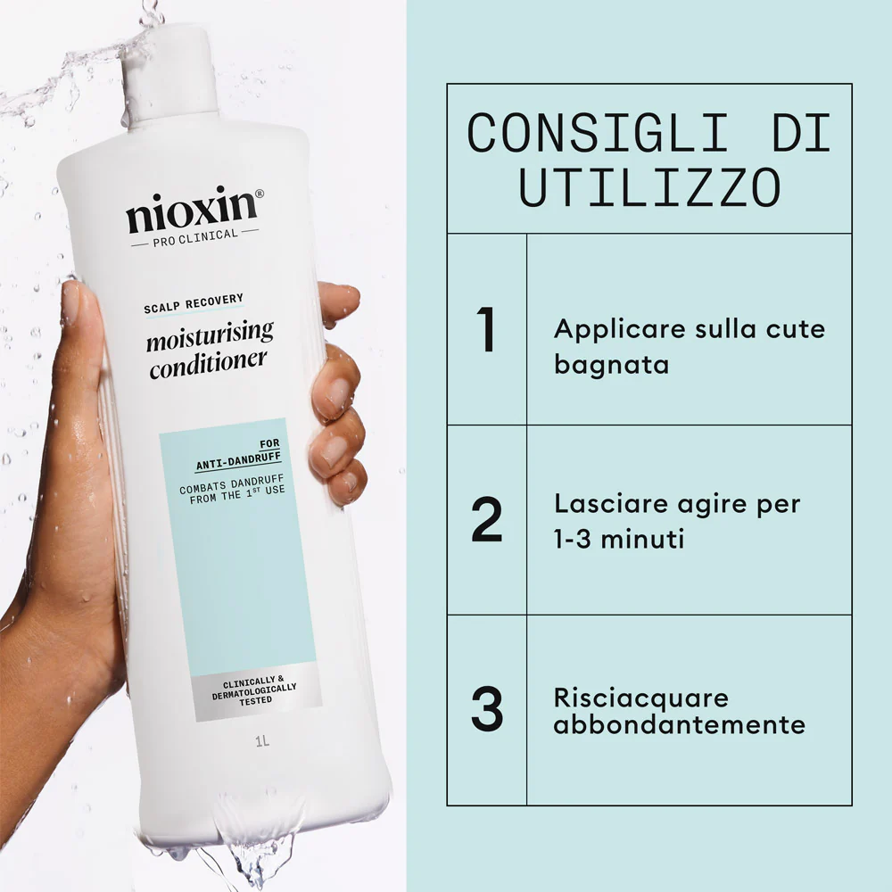 Nioxin Scalp Recovery Moisturising Conditioner 1000ml - balsamo purificante riequilibrante - Image 5