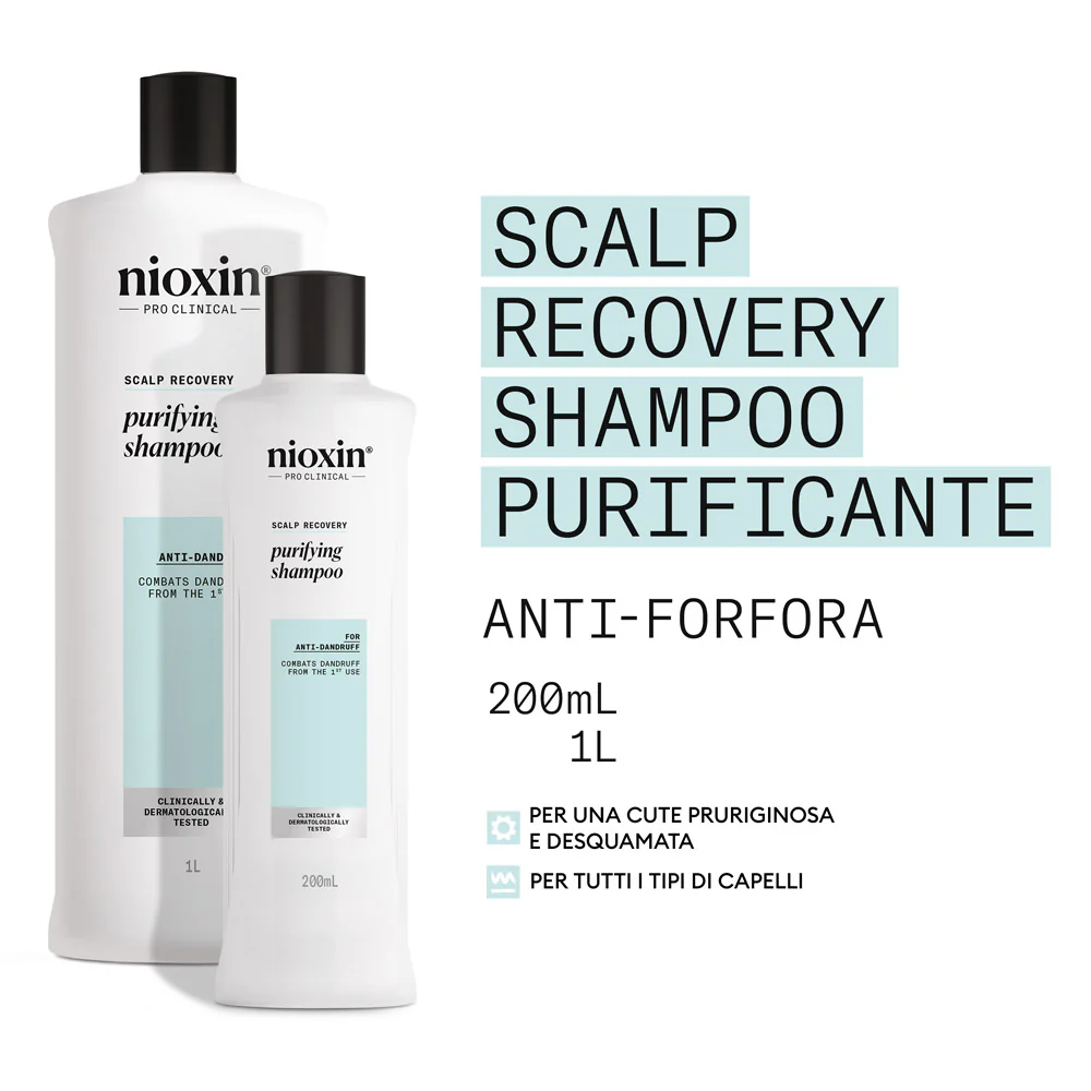 Nioxin Scalp Recovery Purifying Shampoo 200ml - shampoo purificante riequilibrante - Image 2