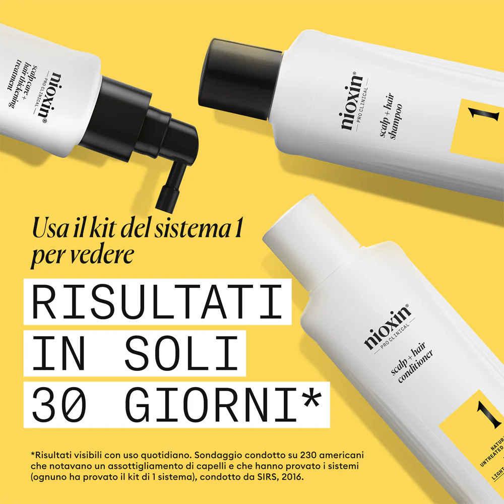 Nioxin Sistema 1 Scalp + Hair Conditioner 300ml - balsamo anti assottigliamento lieve - Image 3