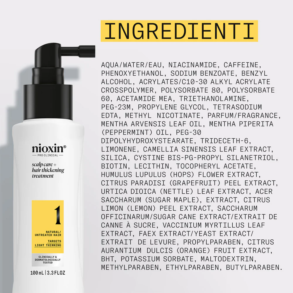 Nioxin Sistema 1 Scalp + Hair Thickening Serum 100ml - siero anti assottigliamento lieve - Image 7