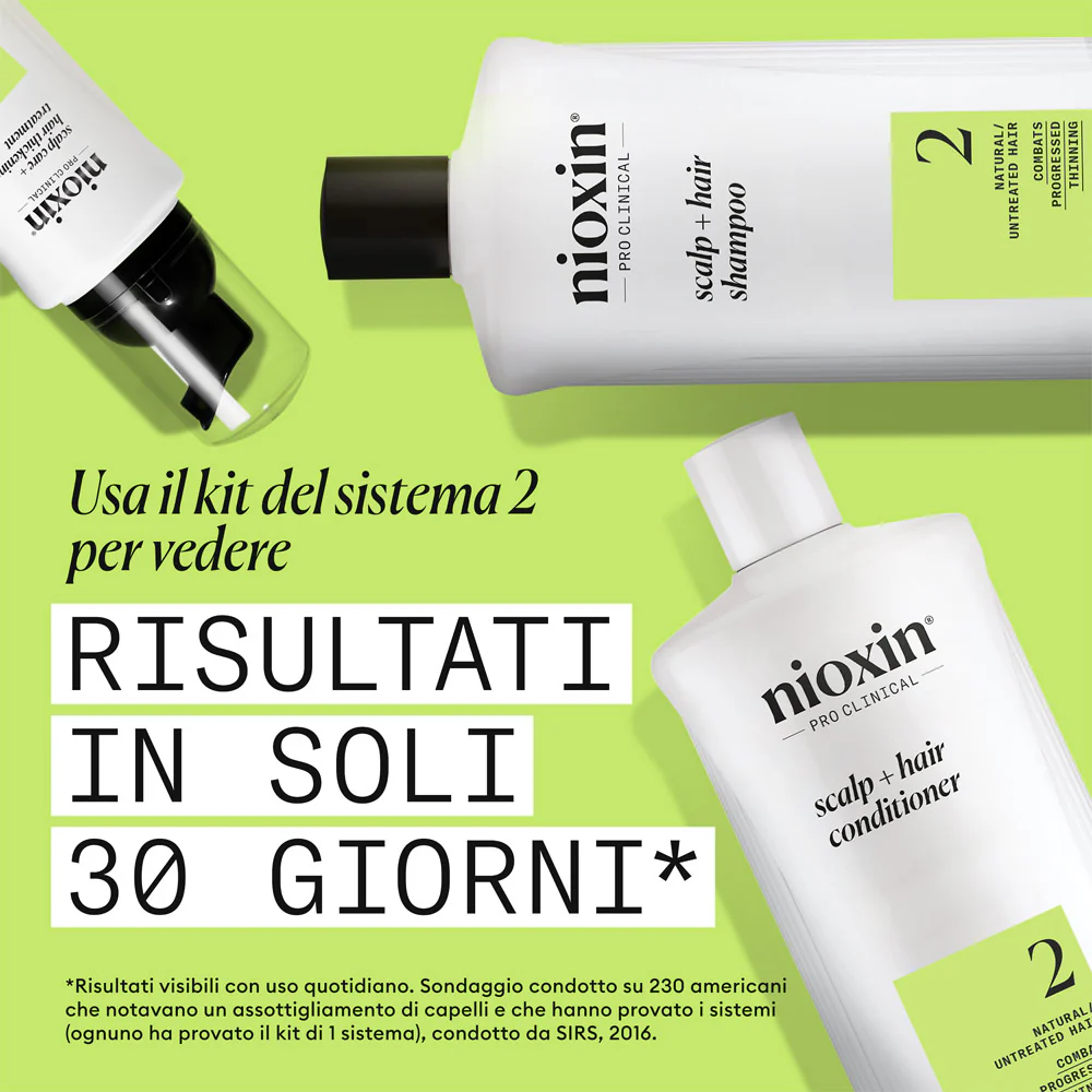 Nioxin Sistema 2 Scalp + Hair Conditioner 1000ml  - balsamo anti assottigliamento avanzato - Image 3