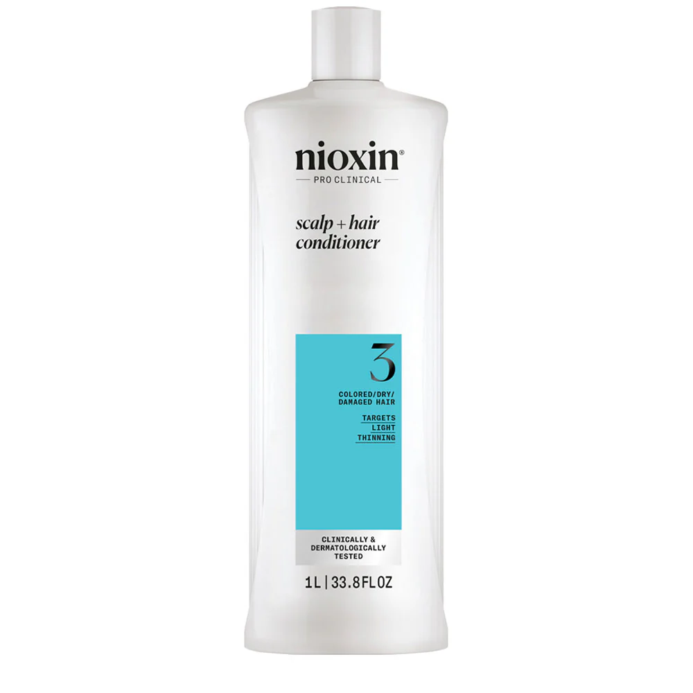 Nioxin Sistema 3 Scalp + Hair Conditioner 1000ml - balsamo anti assottigliamento lieve