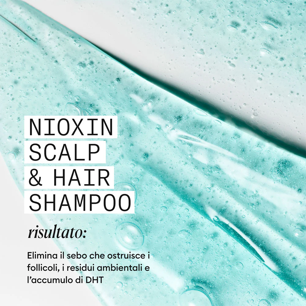 Nioxin Sistema 3 Scalp + Hair Shampoo 1000ml - shampoo anti assottigliamento lieve - Image 3