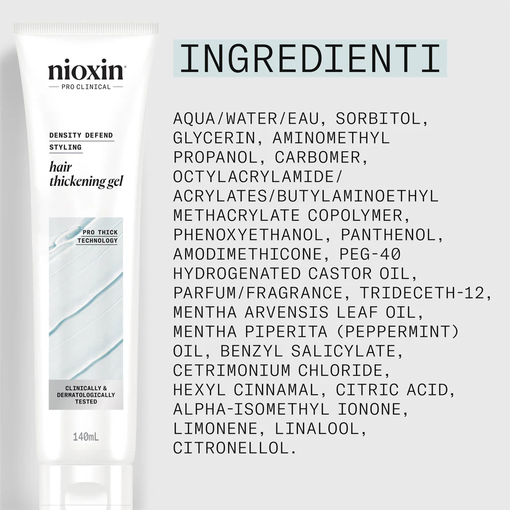 Nioxin Hair Thickening Gel 140ml - gel volumizzante - Image 6
