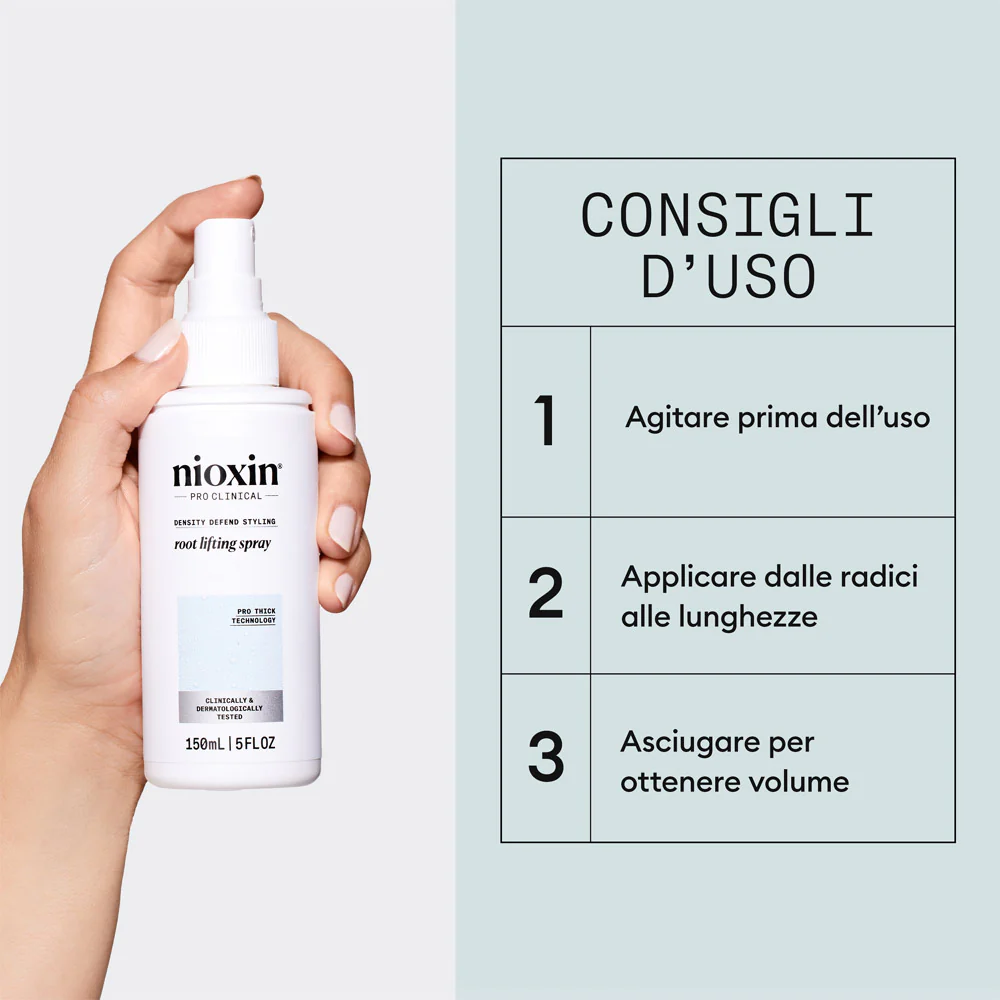 Nioxin Root Lifting Hair Spray 150ml - spray fortificante e volumizzante - Image 5