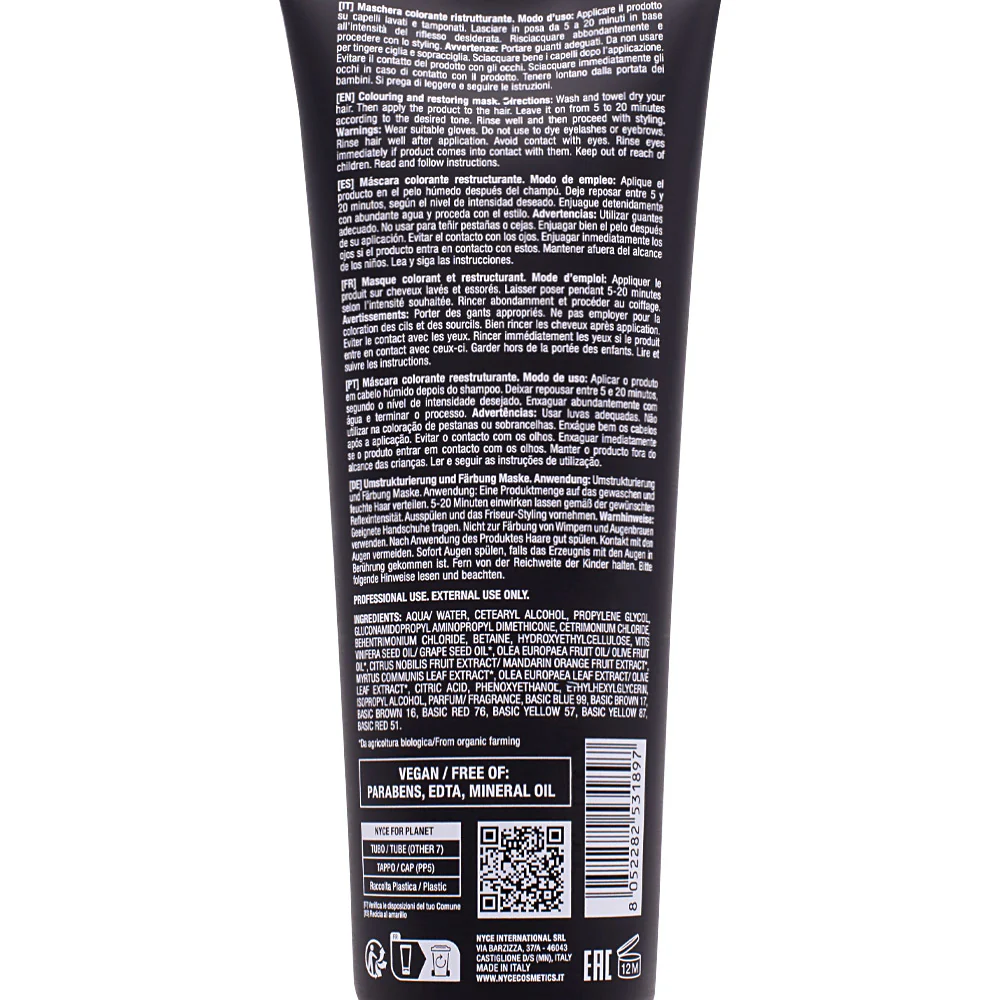 Nyce Dyemask Therapy Chestnut Brown 250ml - maschera riflessante - Image 2