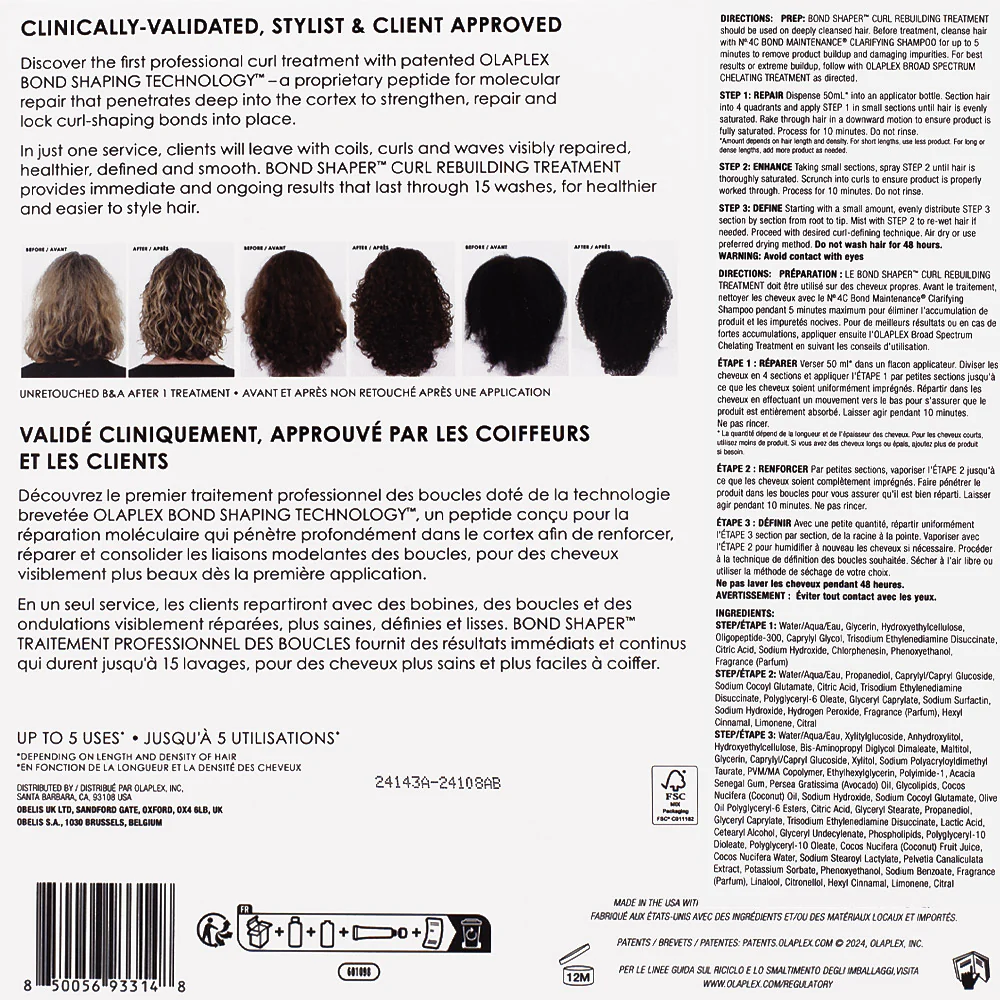 Olaplex Bond Shaper Curl Rebuilding Treatment - trattamento capelli ricci - Image 3