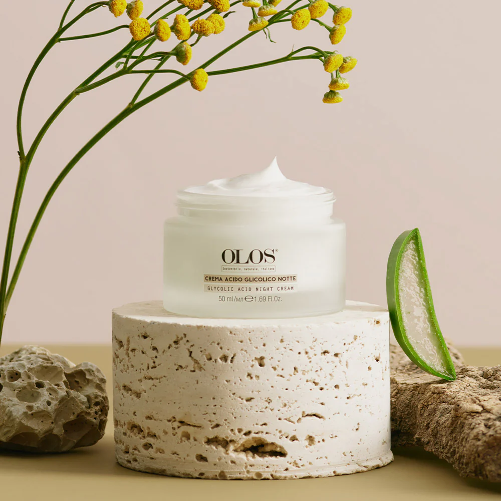 Olos Mondo agli Acidi Crema Notte Acido Glicolico 50ml - Image 3