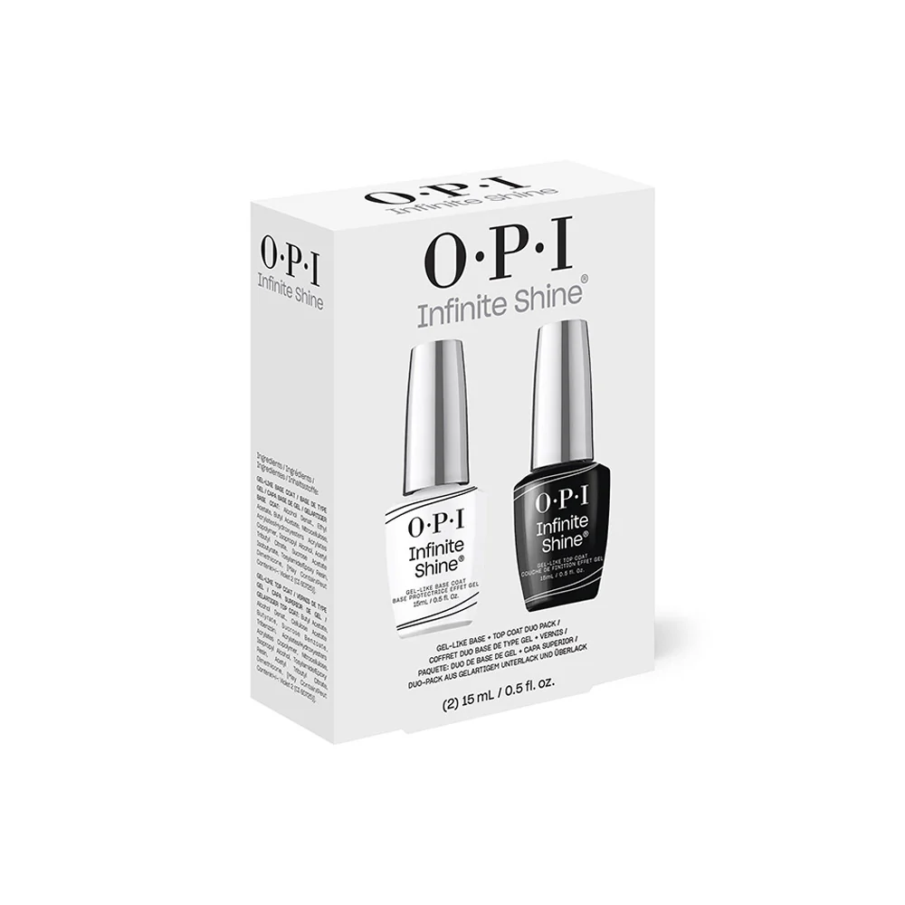OPI Infinite Shine Coffret Base 15ml + Top Coat 15ml  - cofanetto - Image 2