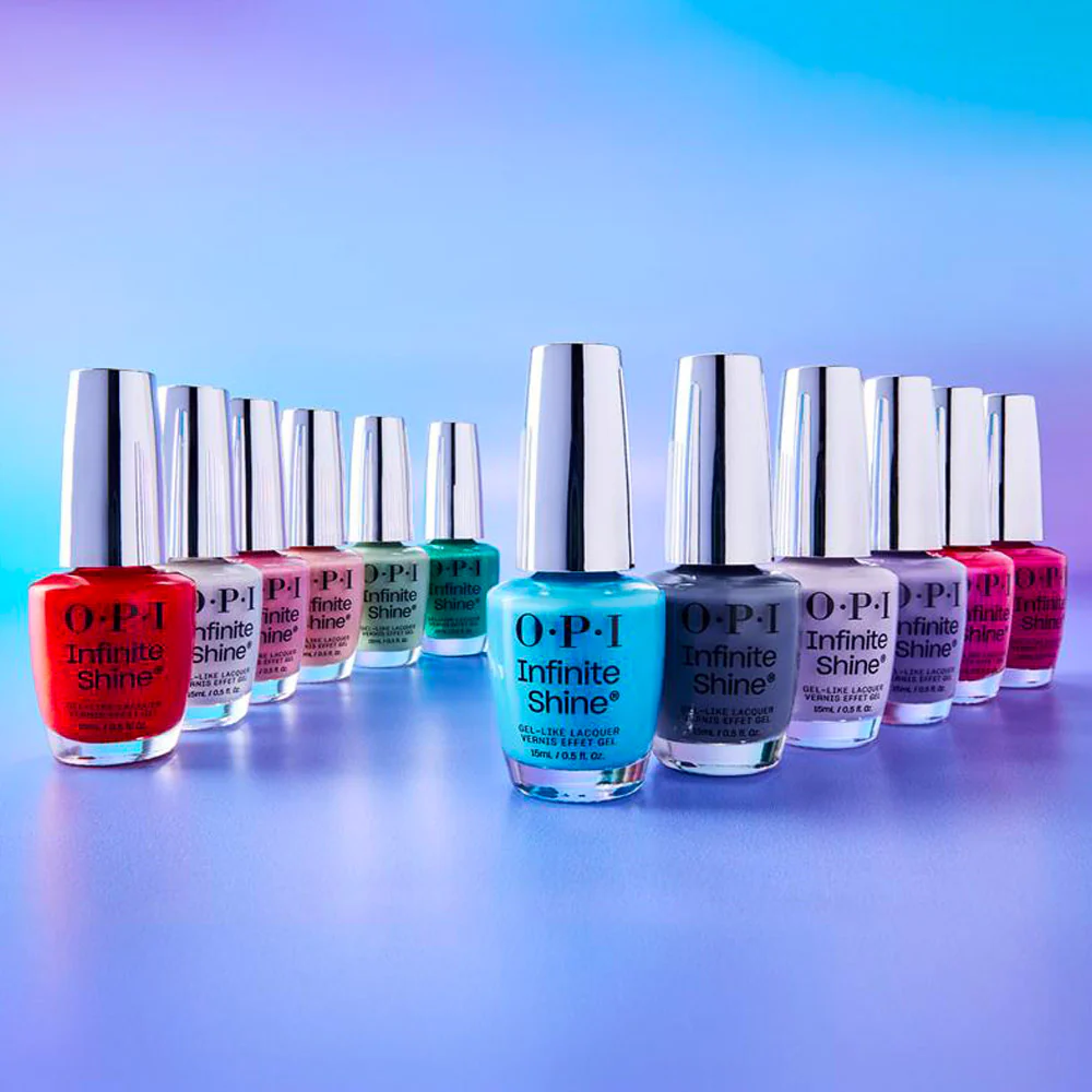 OPI Infinite Shine Spring 26 The New OPIcons Less Is More 15ml - smalto a lunga durata blu viola - Image 4