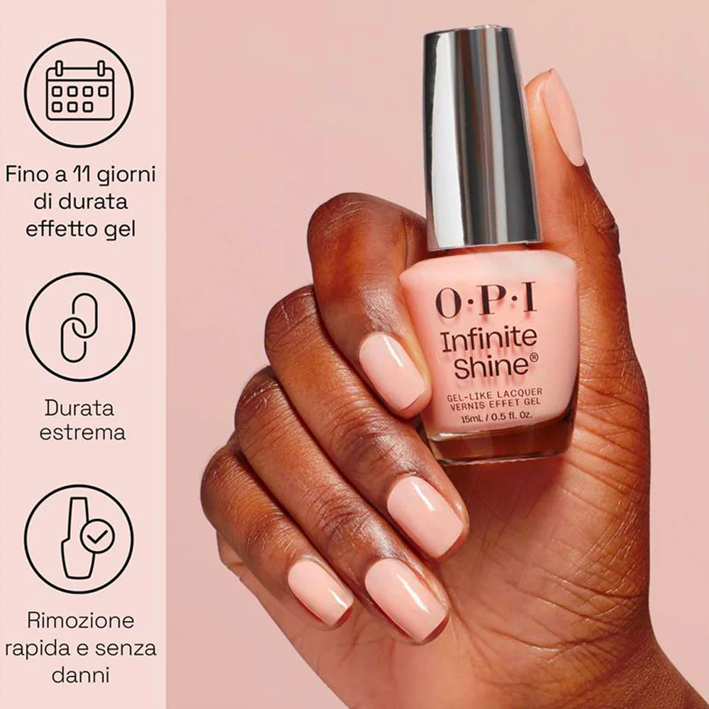 OPI Infinite Shine Spring 26 The New OPIcons Less Is More 15ml - smalto a lunga durata blu viola - Image 5