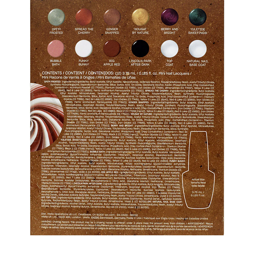 OPI Nail Lacquer Holiday 25 Good Enough To Treat 12x3.75ml - mini calendario dell'avvento - Image 8