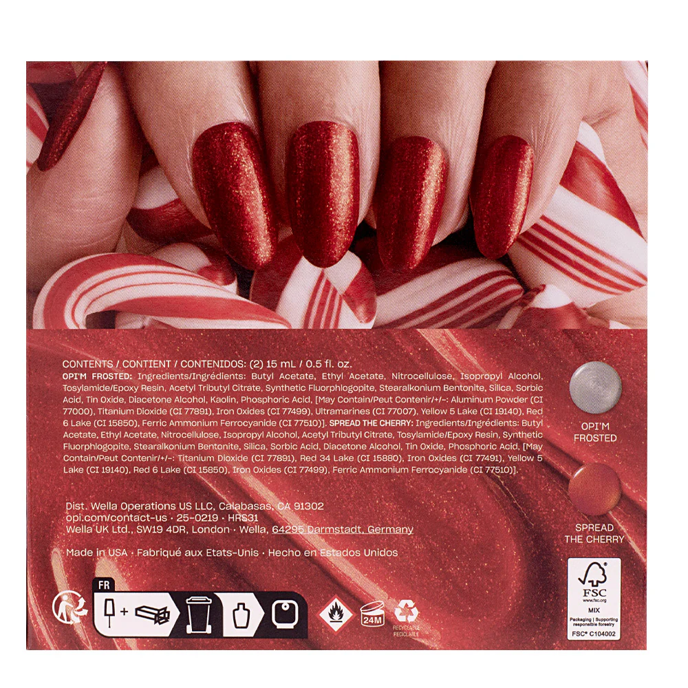 OPI Nail Lacquer Holiday Good Enough To Treat 2x15ml - Duo Pack - Image 7