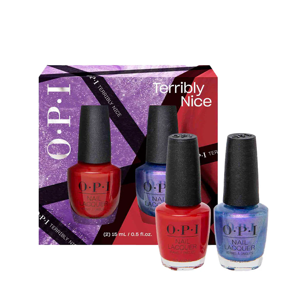 OPI Nail Lacquer Terribly Nice Duo Pack 2x15ml - cofanetto smalti per unghie - Image 2