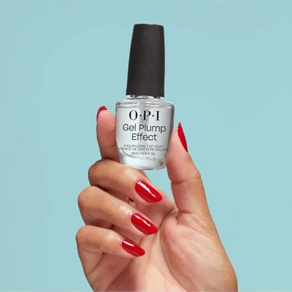 OPI Nail Laquer Gel Plump Effect Top Coat 15ml - top coat volumizzante - Image 4