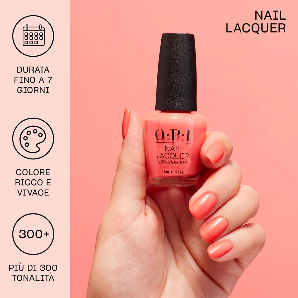 OPI Nail Laquer Spring 26 The New OPIcons Shrimp Cocktail 15ml - smalto arancione brillante - Image 5