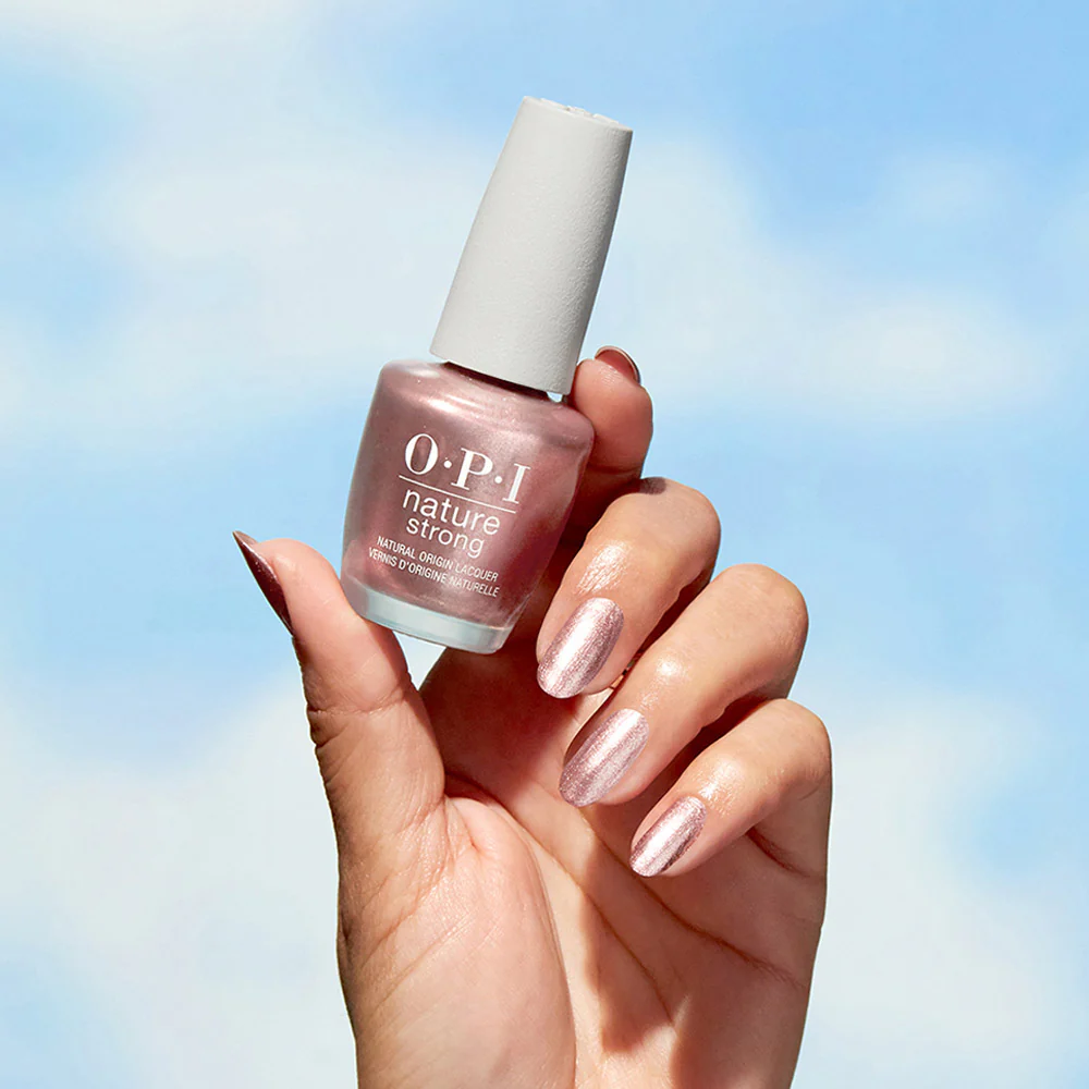 OPI Nature Strong NAT015 Intentions Are Rose Gold 15ml - smalto vegano - Image 4