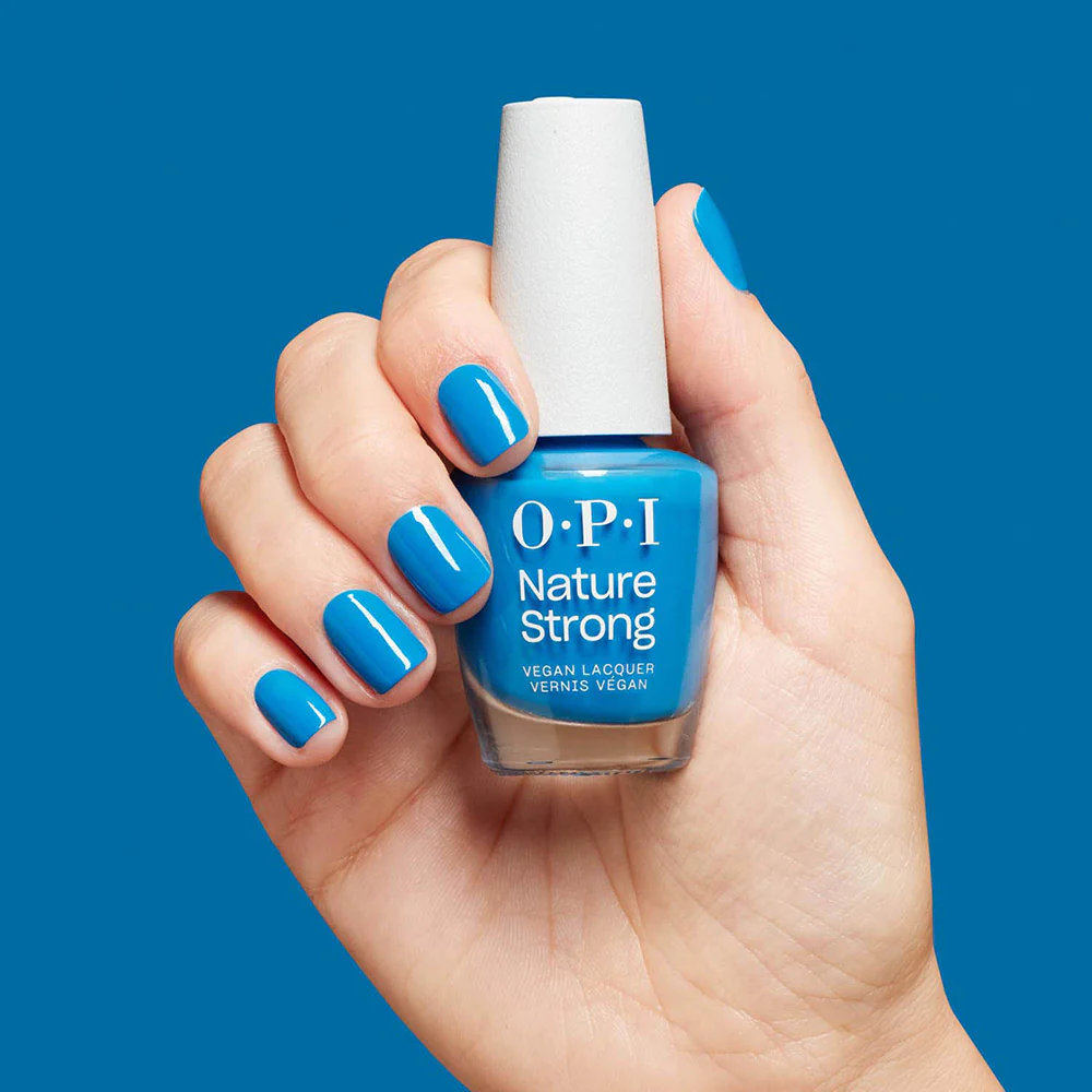 OPI Nature Strong NAT044 Strong Fresh as a Blue Daisy  15ml - smalto vegano - Image 3